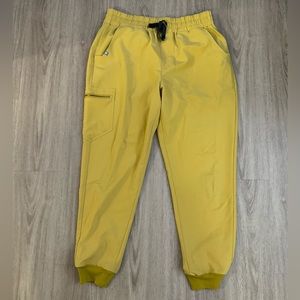 Mustard Yellow Figs Scrub Bottoms